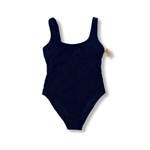 PINK Victoria's Secret NWT Black One Piece Swimsuit Size L